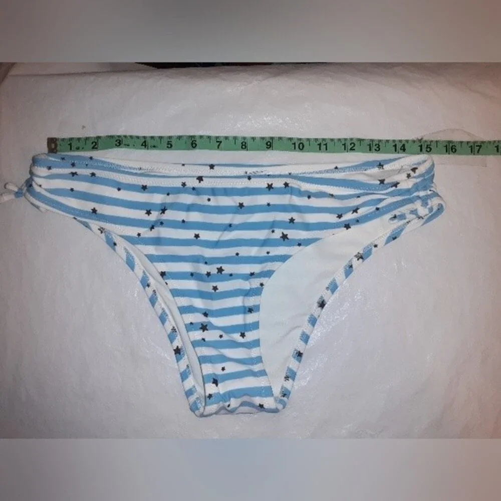 Aerie Large Stars/Stripe Print Cheeky Bikini Bottom